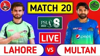 Lahore Qalandars Vs Multan Sultans Live | LQ vs MS | Match 20 - PSL 2023