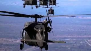 Black Hawk Helicopter Formation