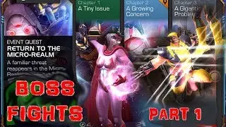 MARVEL CONTEST OF CHAMPIONS: Antman Return To The Micro-Realm Boss Fights Part 1