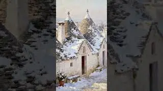 Timeless Southern Italy ❄️ | Bari &middot; Alberobello &middot; Matera | Oil Painting Art
