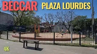 【4K】Plaza Lourdes 🚶&zwj;♂️ Beccar - San Isidro - Buenos Aires - Argentina 2022