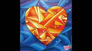 Colour with me shapes in heart in Happy Color App. Happy Valentine's Day.