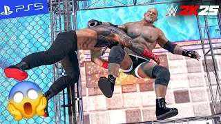 WWE 2k25 - Roman Reigns vs. Goldberg - Water in a Cell Match | PS5