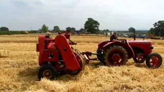 David Brown Cropmaster baling..
