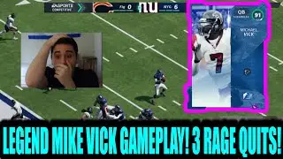 LEGEND MICHAEL VICK GAMEPLAY! 3 RAGE QUITS! MADDEN 21 ULTIMATE TEAM!