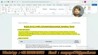 Exp22_Excel_Ch05_CumulativeAssessment_Variation_Travel | Exp22 Excel Ch05 CumulativeAssessment