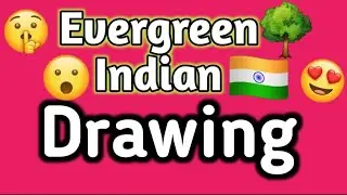 Evergreen Indian drawing/evergreen india drawing for competition/evergreen india poster