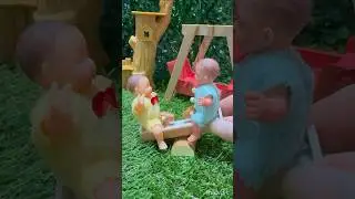 Hoje foi dia de levar os mini beb&ecirc;s reborn de silicone Emma, Maya, Mia, Lua e Sol no parque
