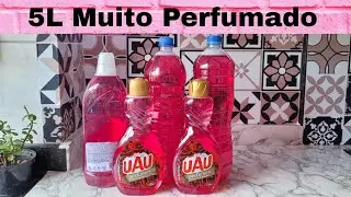5L de Multiuso Caseiro Perfumado! Barato, F&aacute;cil e R&aacute;pido de Fazer