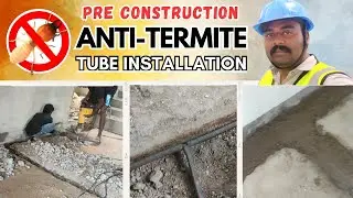Anti Termite Tube Installation Pre Construction Building || CITY PEST CONTROL ||