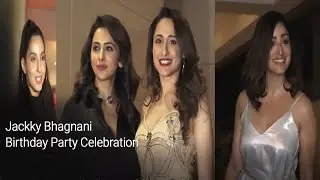 Hot Nora Fatehi in Black Dress at Jackky Bhagnani Birthday Bash 2019 | The National TV