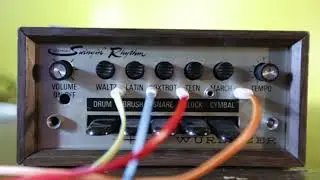 Wurlitzer Swingin' Rhythm drum machine with modifications demo