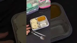100% Leak Proof Bento Lunch Box With 3 Sealed Compartments - Best School Tiffin & Office Tiffin