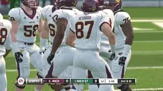 NCAA Football 19 NCAA Football 14 2018 2019 Roster (Gameplay) Central Michigan vs Michigan State