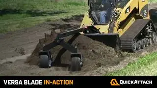 Quick Attach&reg; Versa Blade 6 Way Skid Steer Dozer Blade for skid steer in action