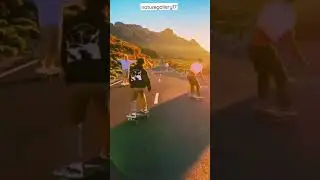 Skating on road adventure status #shorts #travelling