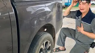 Perfect operation to repair the side of Mazda BT50 @Luongvanminh68minh car restoration