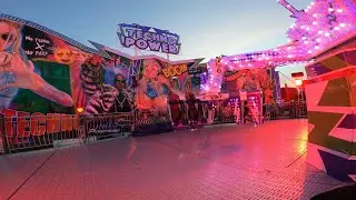 Techno Power (Taylors of Edinburgh) Night Time On Ride Hartlepool Marina Fair 2022