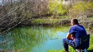 Pescuit la Oblete pe raul Neajlov 06 04 2021