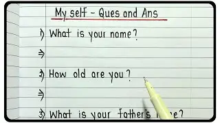 Basic my self question with answer |Introduction questions | GK questions about self introduction