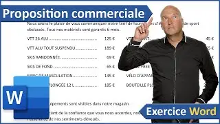 Exercice Word, proposition commerciale