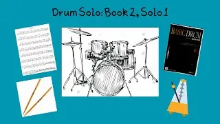 Book 2, Solo 1 - Basic Drum by Pumpkin #drumsolo #drums #drumset #percussion #drumsetfill