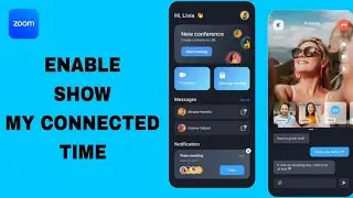 How To Enable Show My Connected Time On Zoom App | Step By Step