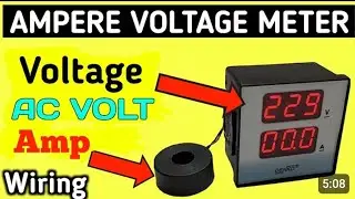 3-Phase⚡️ Voltmeter and Ammeter Selector Switch connection S Voltmeter and Ammeter connection hindi,