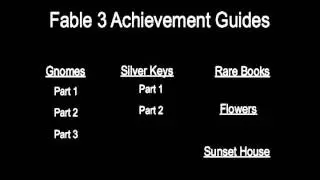 Fable 3 Achievement Guides