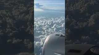 Breathtaking Views Plane Window Clouds & Engine