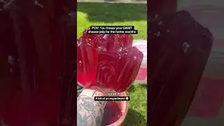 Freezing my GIANT shower jelly! @LUSH #fypyoutube #showerjelly #giant