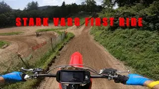 First ride on the Stark Varg + CRASH