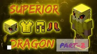 Fakepixcle skyblock 😎 play in pojavlauncher || craft superior Dragon armour (part 2)