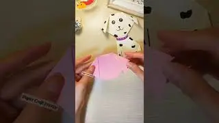 Cute and Easy Puppy Origami 🐕#animalcrafts #shorts #cutepuppy #origami#papercraft #easy #cutecraft