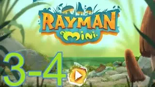 Rayman Mini 3-4: Stormy Night - 100% Walkthrough Gameplay - APPLE ARCADE