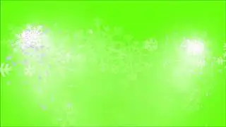 Green Screen Snowflake burst