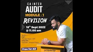 INTER AUDIT CONCEPTUAL REVISION   FOR NOV 2022   BY CA HARSHAD JAJU