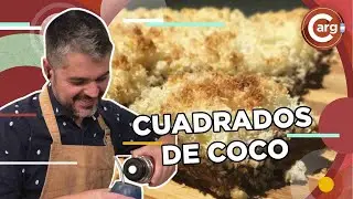 CUADRADOS DE COCO Y DULCE DE LECHE