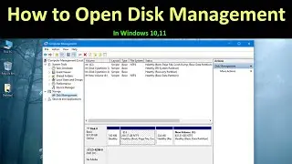 How to Open Disk Management in Windows 10?