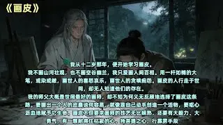 我从十二岁那年，便开始学习画皮。我不画山河壮观，也不画空谷幽兰，我只爱画人间百相。#全文已完结#一更到底#小说#悬疑