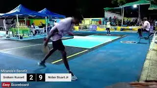 Graham Russell vs Nolan Stuart Jr: Game 1 - Miranda's Benefit Road Tennis Tournament 