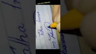 Talha Imran beautiful signature.short & Long