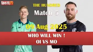 OI vs MO match prediction, Mens Hundred, 5th Match, 09 Aug 2025