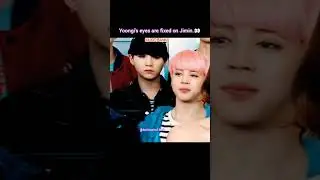Yoongi's eyes are fixed on Jimin.👀#yoonmin