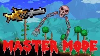 Terraria Master Mode Madness: Battling the Skeletal Tyrant! #terarria #terarria14 #terarriamobile