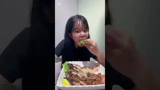 Mukbang menu sederhana ikan bakar,ayam pelecing,timun,tomato?letuce sample😋