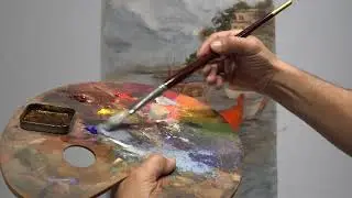 Alla Prima Technique - Italian Marina - Oil Painting