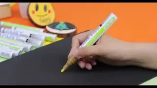 GXIN Permanent Oil-Based Paint Markers, Waterproof, Medium Tip, Write on any surface