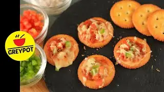 Biscuit Pizza | Biscuit Canapes | Mini Pizza Tiffin Box Recipe | #shorts