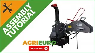 BlackStone WS-8H Tractor Garden Shredder - Double self-feeding roller - Assembly tutorial